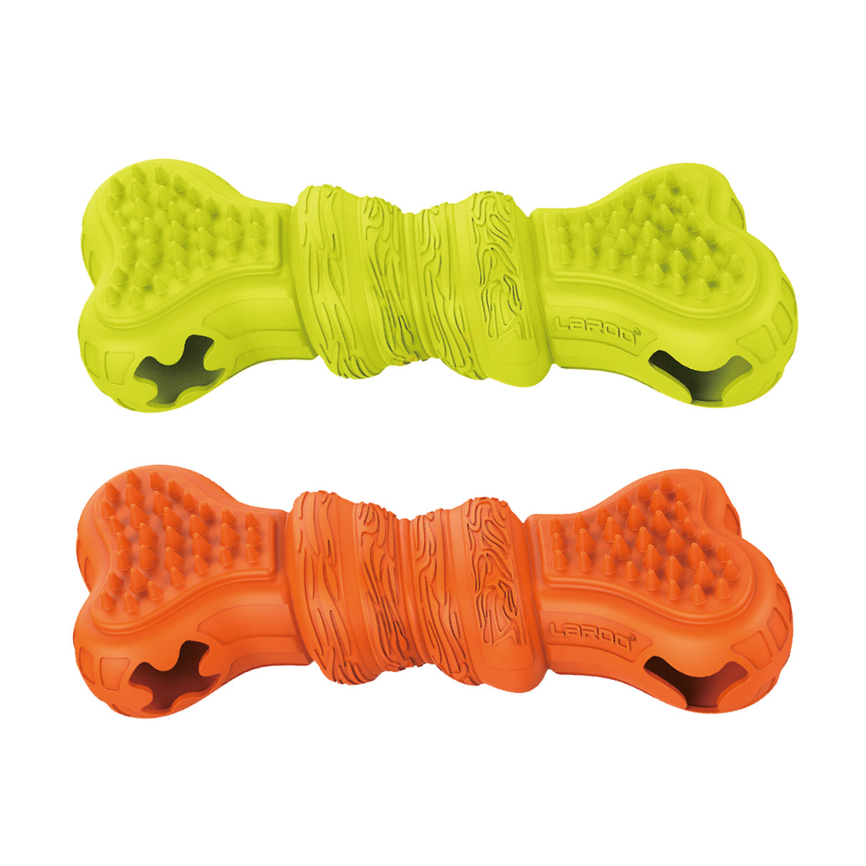 LaRoo萊諾 趣味骨肉相連漏食玩具 體重控制 橡膠玩具 狗狗玩具