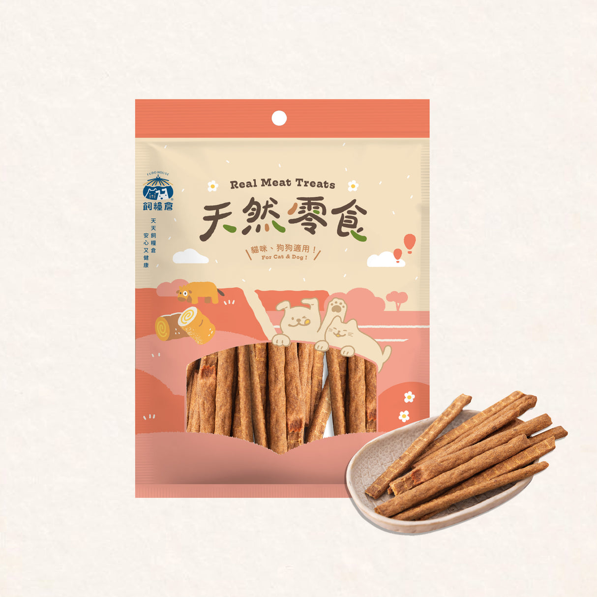 飼糧倉 天然零食 鹿肉條 (原味/蔓越莓)