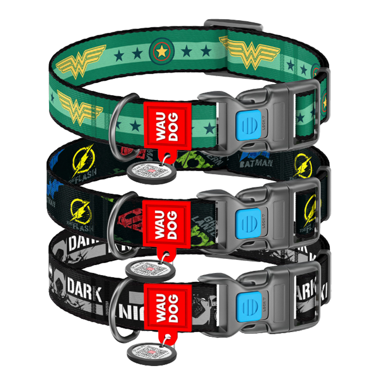 COLLAR扣樂 尼龍項圈 DC漫畫系列 正義聯盟 / 黑暗騎士 / 神力女超人