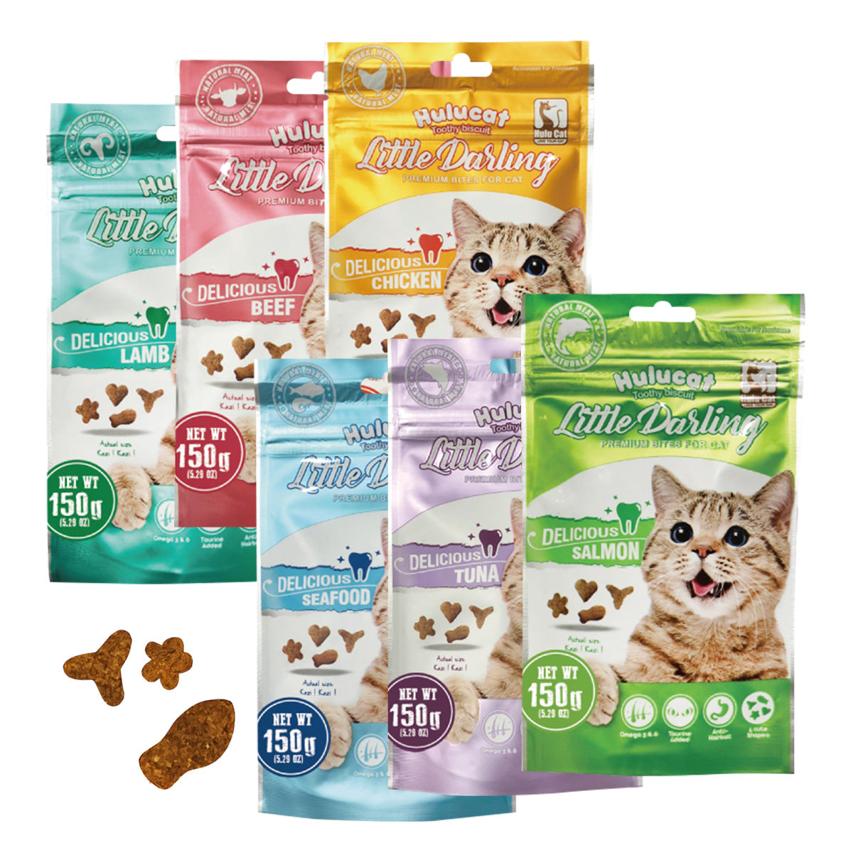 HULUCAT卡滋化毛潔牙餅 150g 6種口味