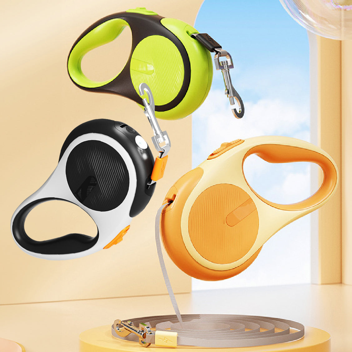 AIWO艾窩 貝殼牽引繩 寵物牽繩 3色