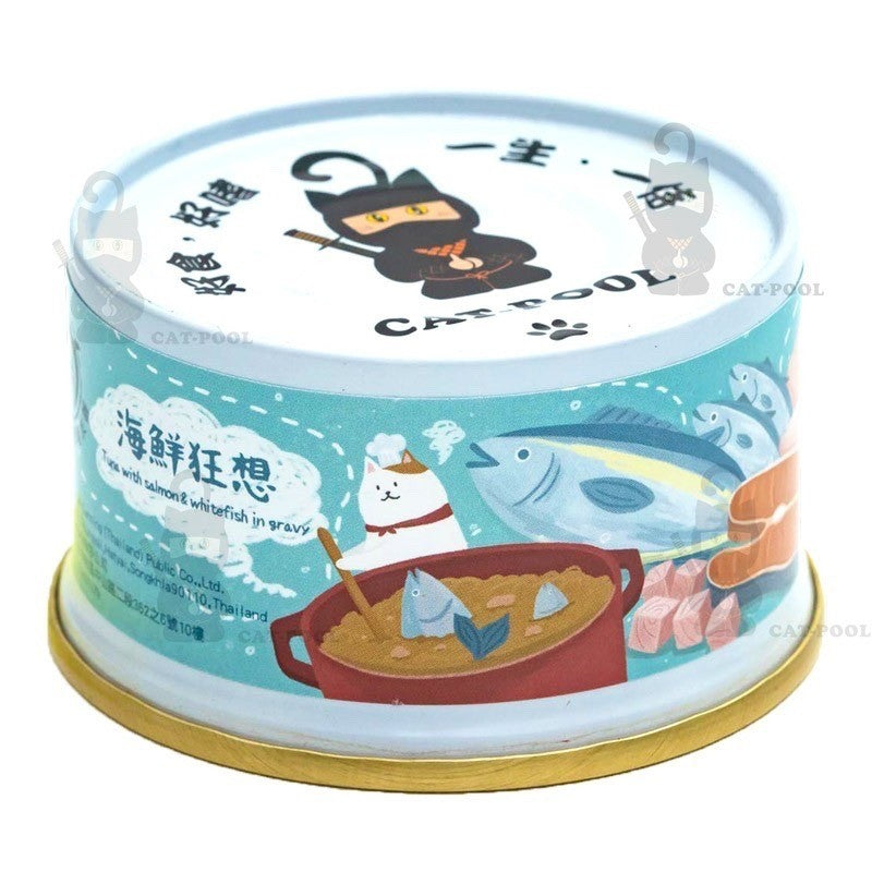 Cat Pool貓侍 成貓食譜主食罐 4種口味 85g