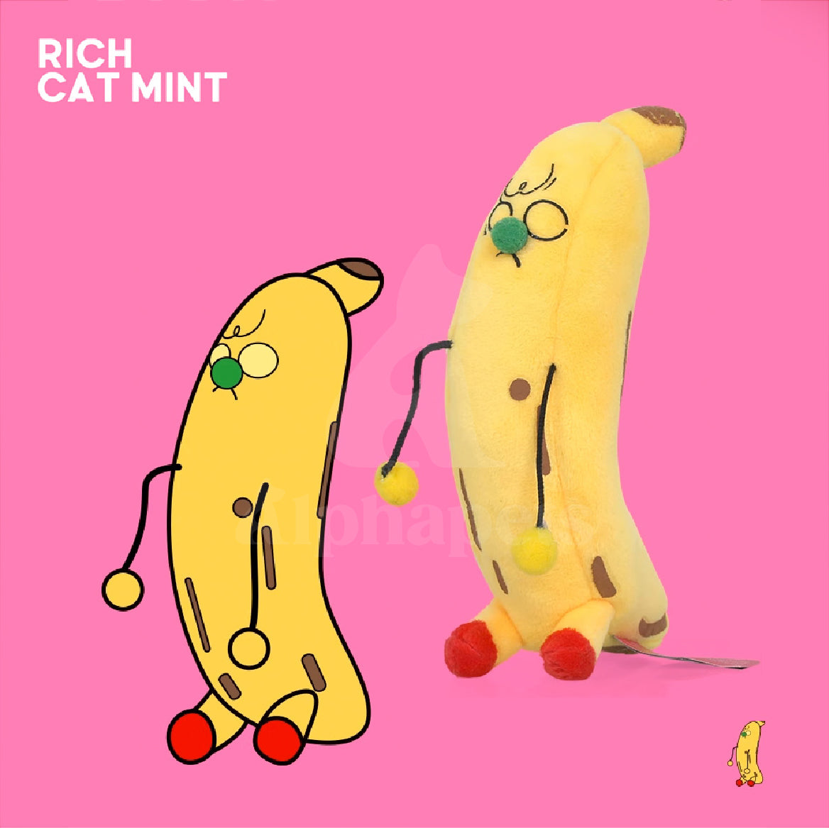 Q-MONSTER 香蕉先生 貓薄荷玩具