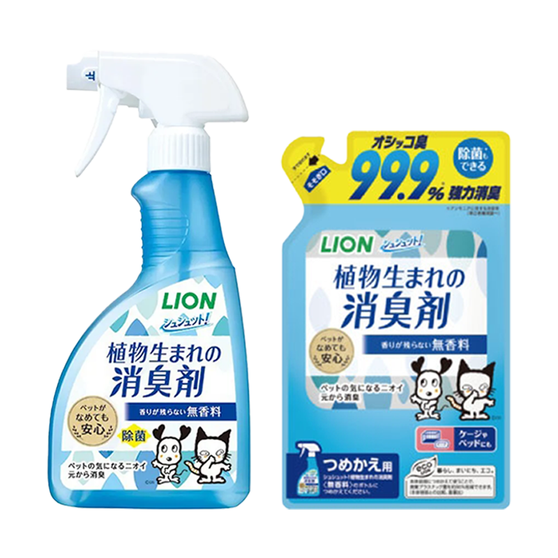 LION日本獅王 空間除臭系列 抗菌除臭噴霧 / 補充包 400ml