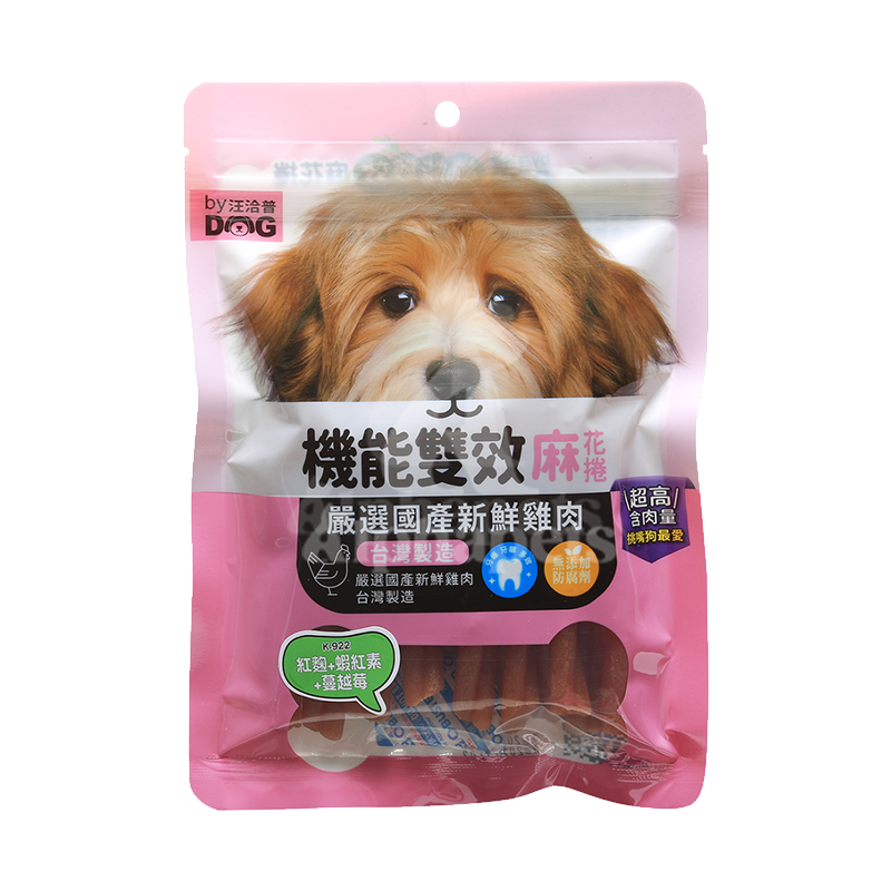 By Dog 汪洽普 機能雙效麻花捲潔牙棒 四種口味 200g / 袋