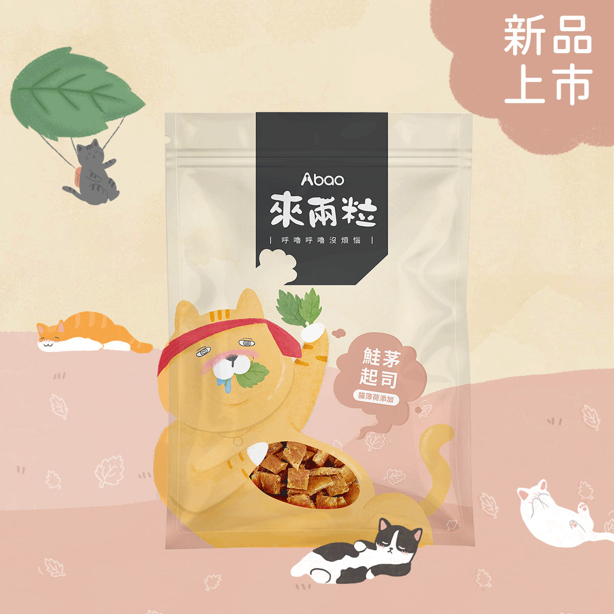 Abao阿寶 來兩粒 貓薄荷貓咪舒壓零食 5種口味 30g