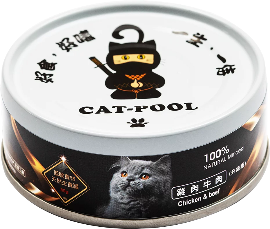 CatPool貓侍  升級版低敏主食罐 6種口味 80g
