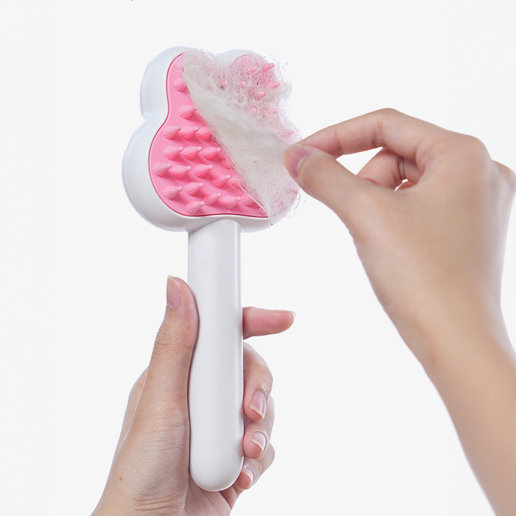 AIWO 艾窩 小兔噴霧寵物梳 防靜電集毛寵物梳 充電式 附免洗精華液 3色