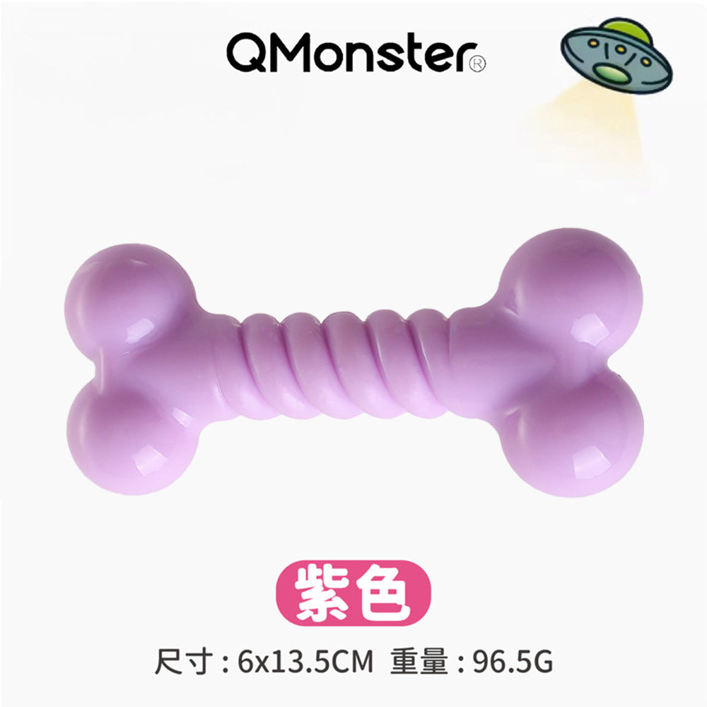 Q-MONSTER 糖果色骨頭 耐咬玩具 狗玩具 5色