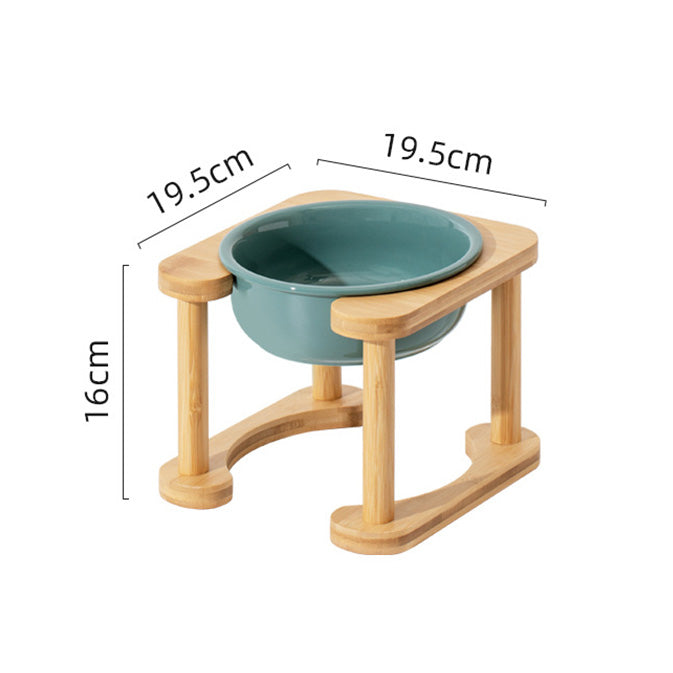 羅馬柱架陶瓷飛碟寵物碗 平架寵物碗 護頸碗架 加大碗架 單碗 雙碗