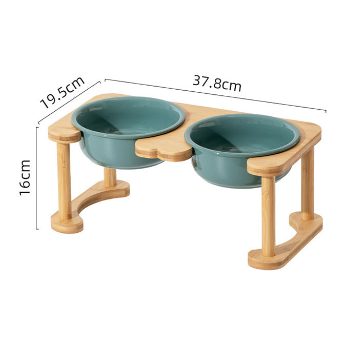 羅馬柱架陶瓷飛碟寵物碗 平架寵物碗 護頸碗架 加大碗架 單碗 雙碗
