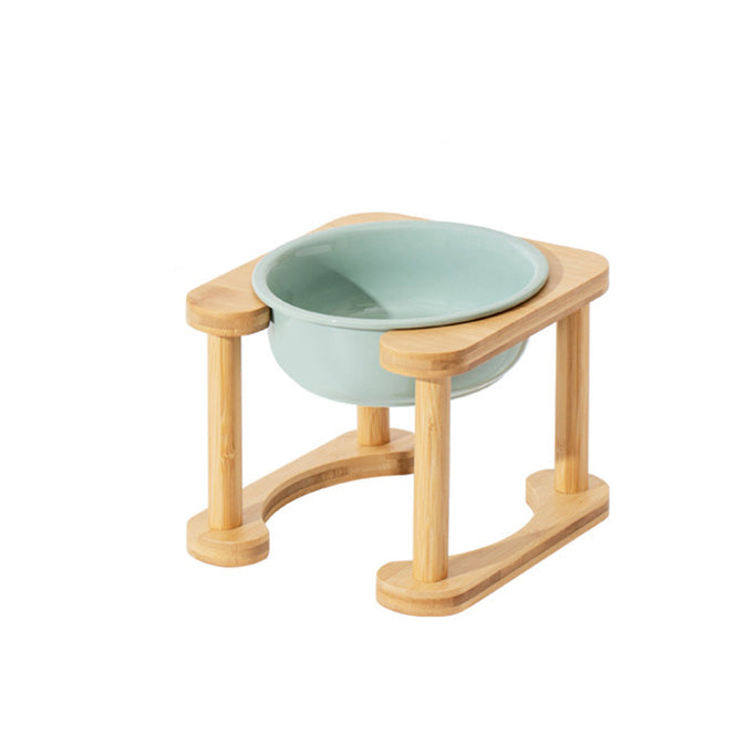 羅馬柱架陶瓷飛碟寵物碗 平架寵物碗 護頸碗架 加大碗架 單碗 雙碗