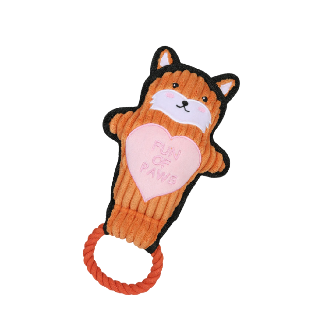 Q-MONSTER 拉環動物家族 拉扯 耐咬 發聲玩具