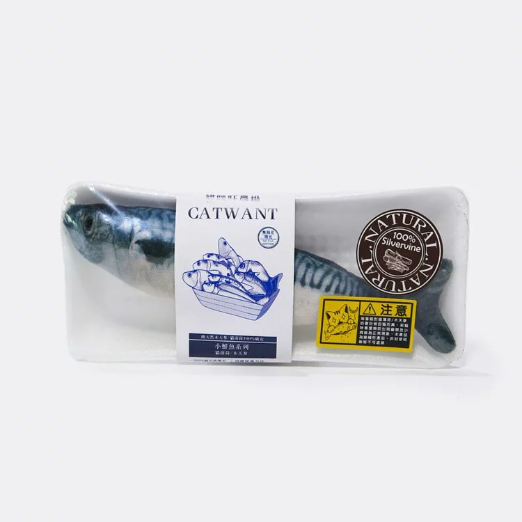Catwant貓咪旺農場 100%貓薄荷木天蓼填充 秋刀魚 / 馬加魚 / 鯉魚 / 鱒魚 / 吳郭魚 貓咪玩具