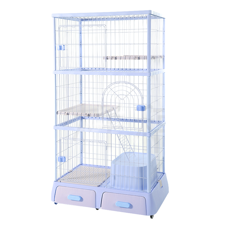 DF 雙層 / 三層多功能貓籠 貓咪別墅 貓屋 內附封閉式貓砂盆 3色