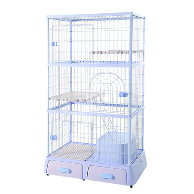 DF 雙層 / 三層多功能貓籠 貓咪別墅 貓屋 內附封閉式貓砂盆 3色