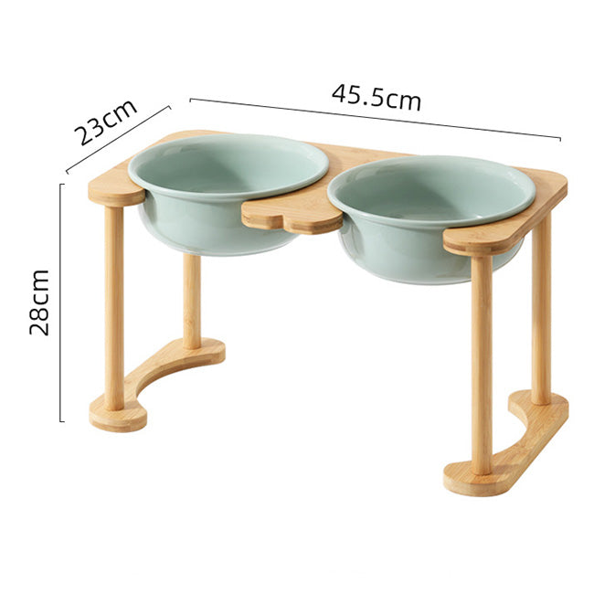 羅馬柱架陶瓷飛碟寵物碗 平架寵物碗 護頸碗架 加大碗架 單碗 雙碗