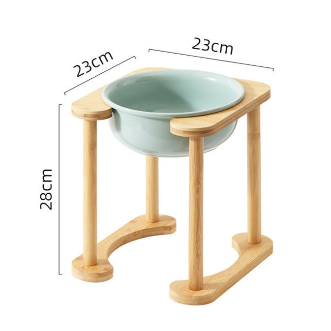 羅馬柱架陶瓷飛碟寵物碗 平架寵物碗 護頸碗架 加大碗架 單碗 雙碗