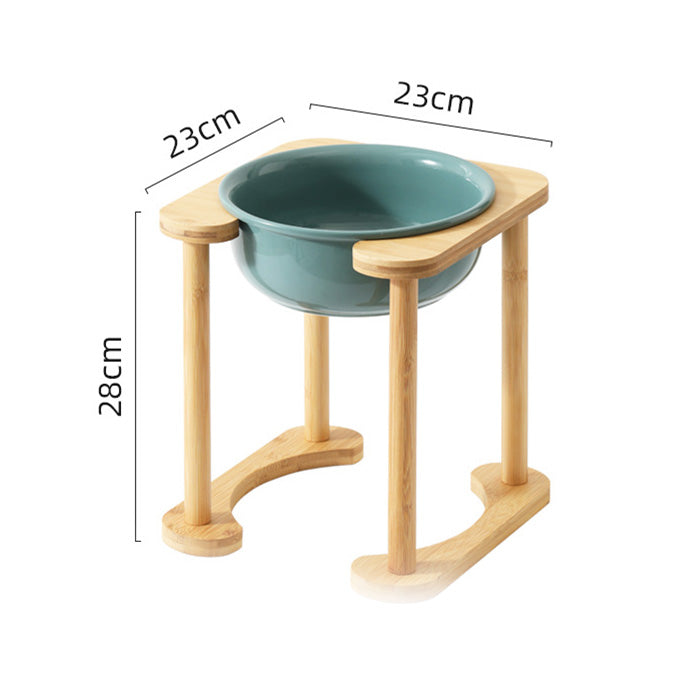 羅馬柱架陶瓷飛碟寵物碗 平架寵物碗 護頸碗架 加大碗架 單碗 雙碗