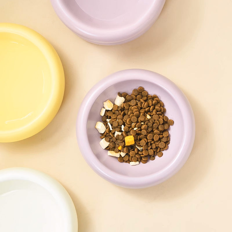 HiDREAM 甜甜圈陶瓷寵物碗 單 / 雙層 3色