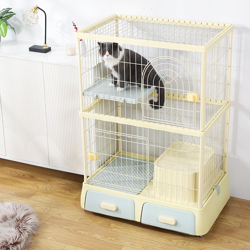 DF 雙層 / 三層多功能貓籠 貓咪別墅 貓屋 內附封閉式貓砂盆 3色