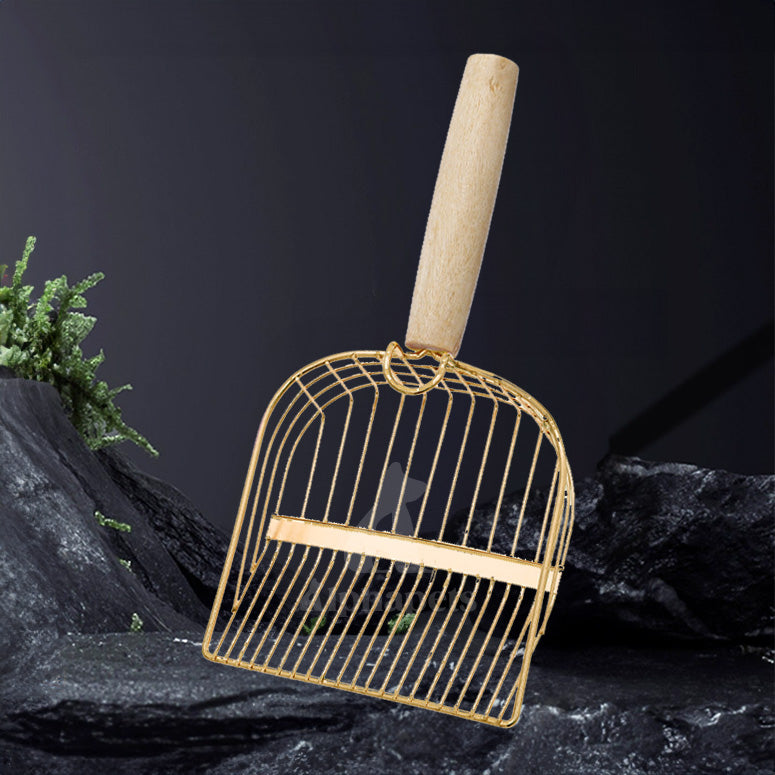 金屬電鍍貓砂鏟 大小間距設計 貓砂鏟