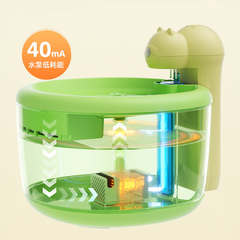 AIWO 艾窩 小熊 / 小蜜蜂寵物無線飲水機 自動飲水器 四層過濾芯 2.2L
