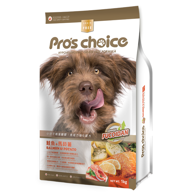 Pro's Choice博士巧思 無穀犬食 羊肉地瓜+褐藻 / 鮭魚馬鈴薯+褐藻 / 7⁺熟齡專屬保健配方+褐藻 1kg / 3kg /8kg