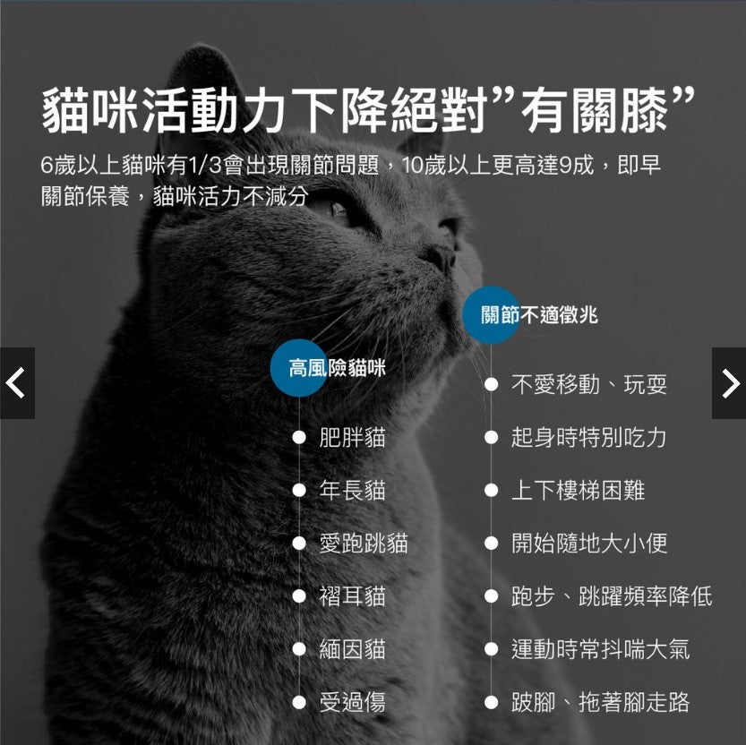 Moreson木入森 貓咪有關膝 寵物關節保健 30入 / 60入