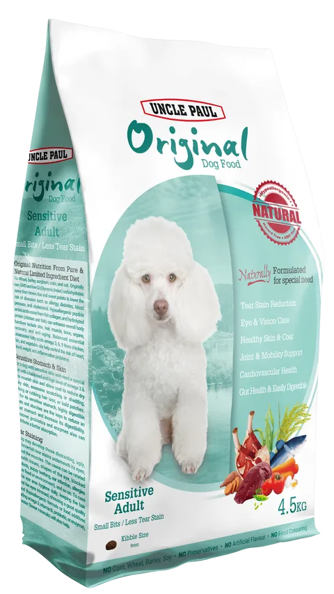 UNCLE PAUL保羅叔叔 低敏成犬 低淚痕 小顆粒護眼犬糧 狗飼料 2kg / 10kg