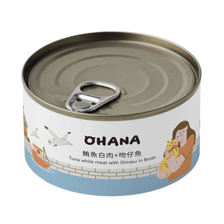 OHANA 歐哈吶 鮪魚白肉系列 / 鮮嫩雞肉系列 天然無膠無穀貓湯罐 80g x 24罐 /箱【*自由搭24罐 隨意下單任一項,訂單備註口味及數量即可】