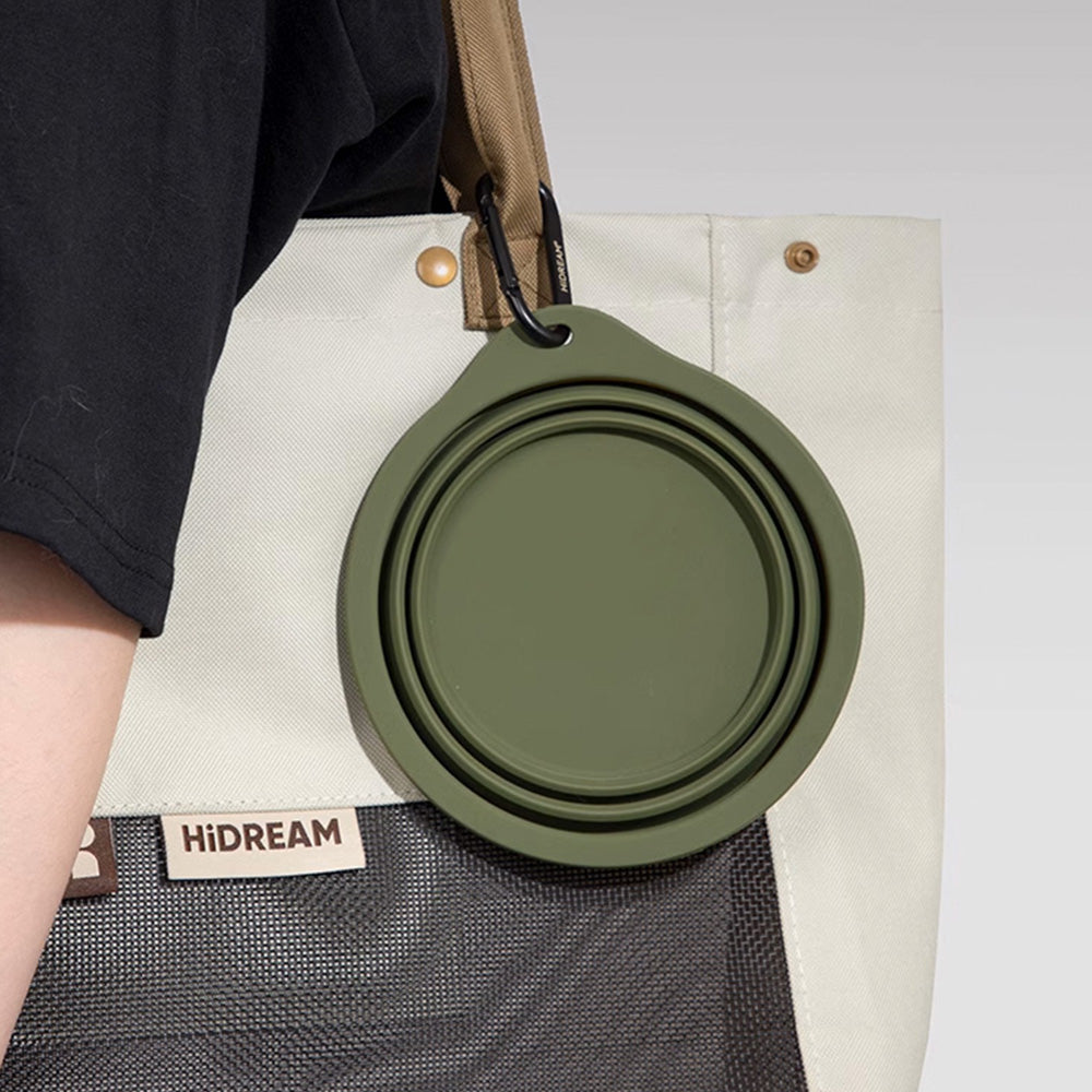 HiDREAM 矽膠折疊旅行碗 寵物摺疊碗 7色