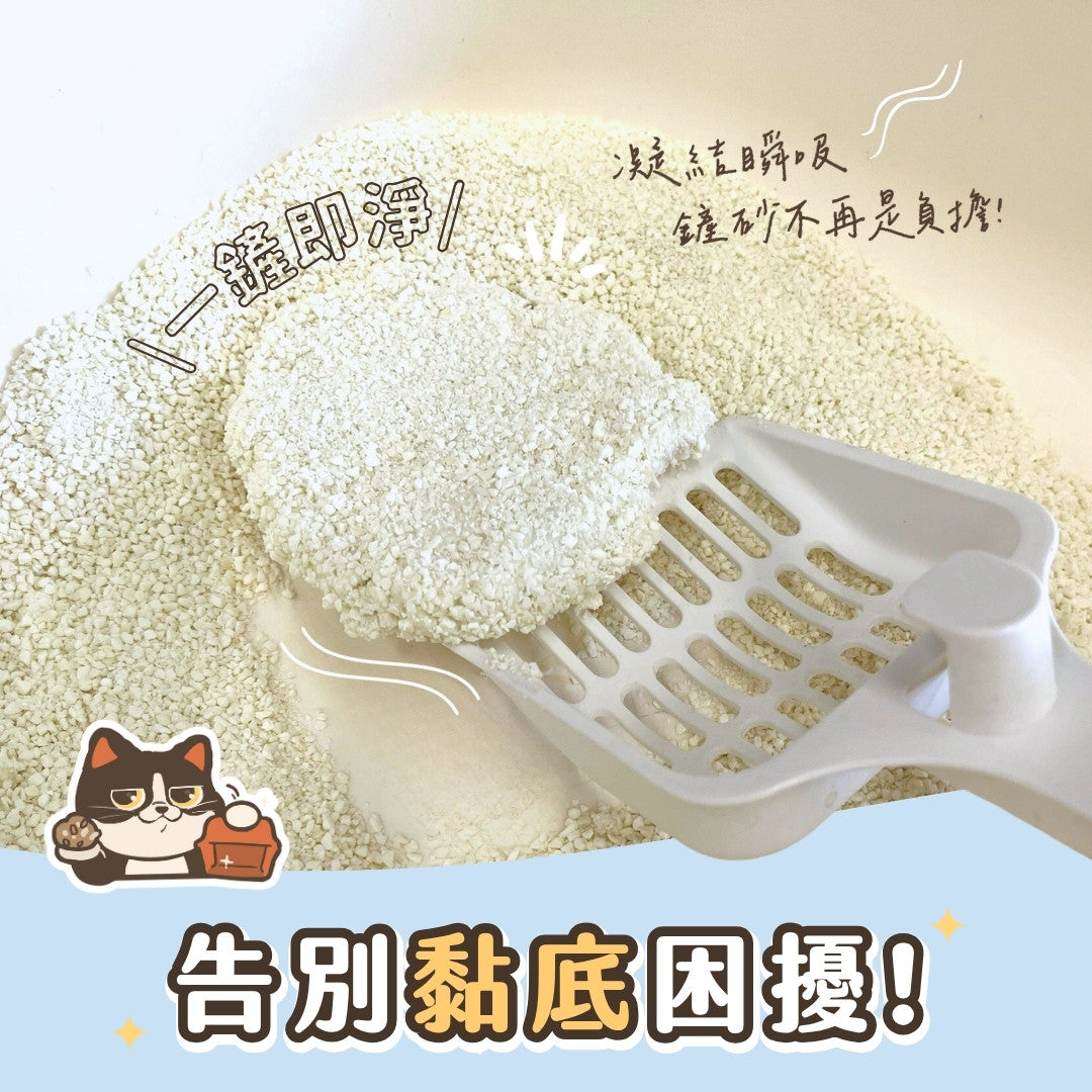 賓士牌貓砂 益生菌木薯砂 2.4kg/包 箱購免運組