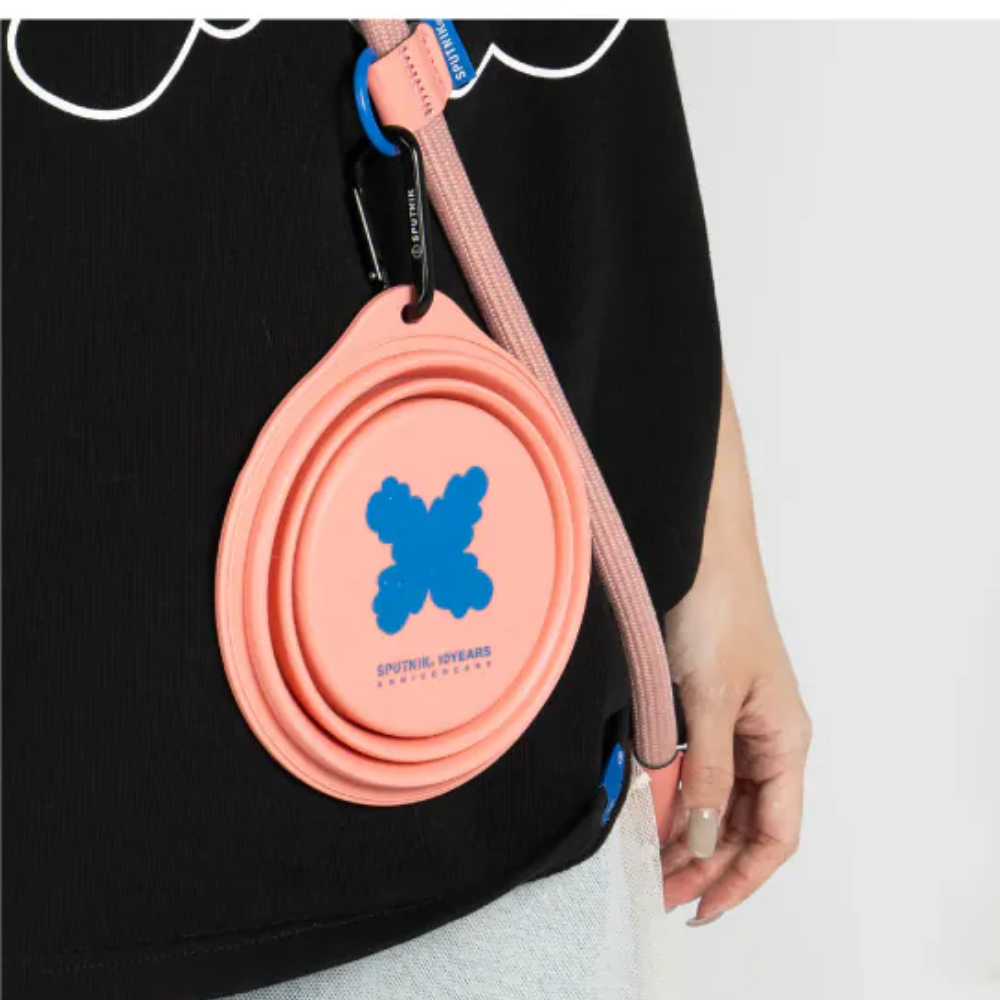 SPTUNIK 10TH YEAR︱寵物折疊碗 - 粉色 藍色