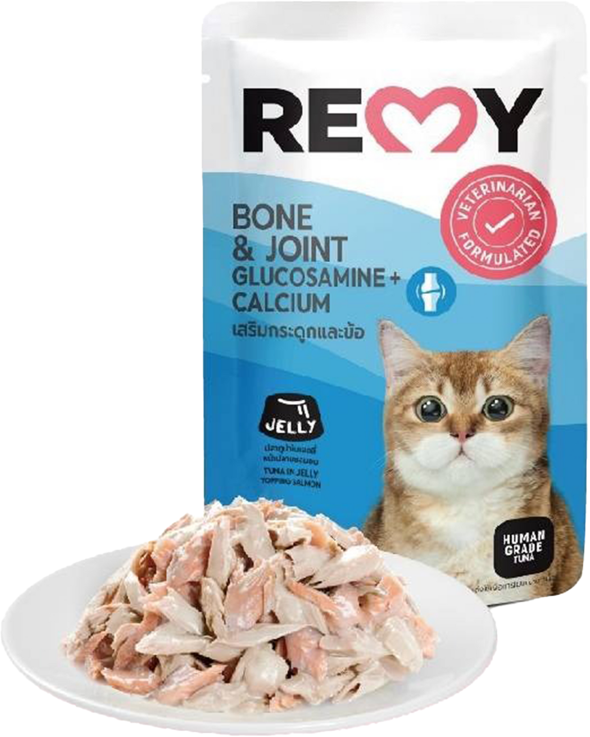 REMY純白肉貓機能餐包 70g 腸胃/皮膚/免疫力/關節/體態/心血管 無鹽無油 高蛋白質