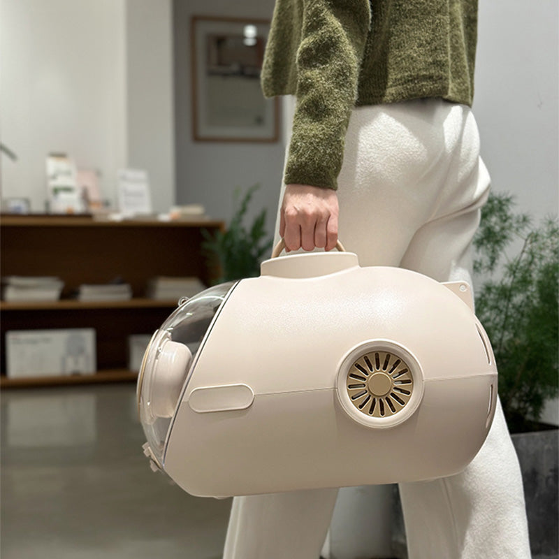 AIWO 艾窩 潛水艇寵物提籃 貓咪提籃 外出提籠 咖啡色