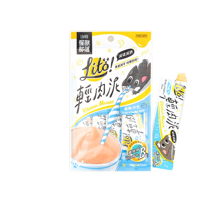 LitoMon怪獸部落 LITÖ! 輕肉泥 10g×4條入 / 1入