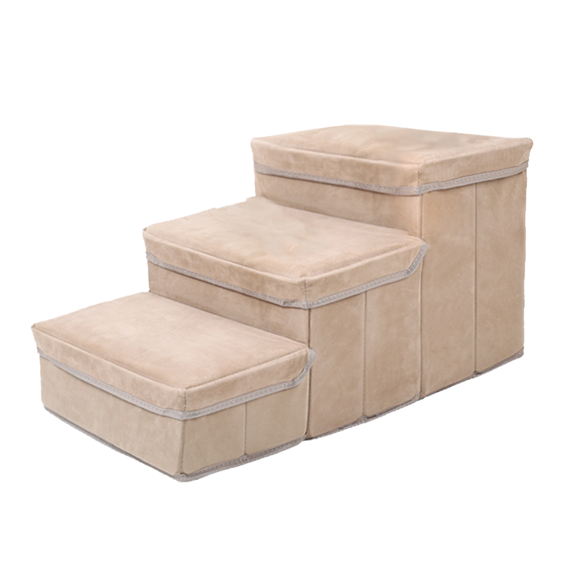 DogLemi 多樂米 摺疊收納寵物樓梯 三層置物空間 3色