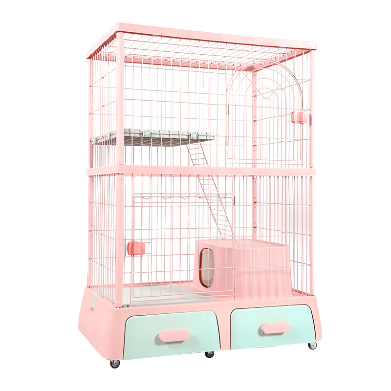 DF 雙層 / 三層多功能貓籠 貓咪別墅 貓屋 內附封閉式貓砂盆 3色