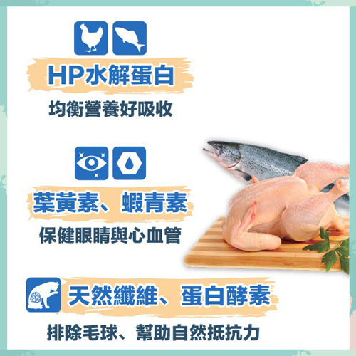 UNCLE PAUL保羅叔叔 田園生機貓食 低敏無穀全齡貓糧 海洋魚/牧野羊肉 1.5kg / 7.5kg