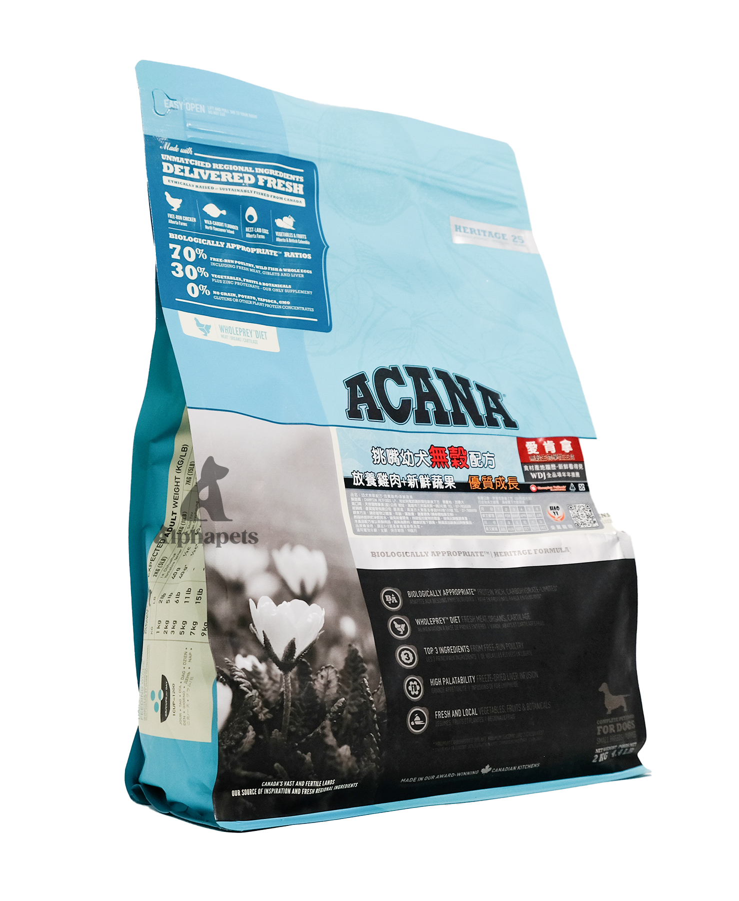 ACANA愛肯拿 無穀配方犬糧 挑嘴幼犬 挑嘴成犬 低卡室內犬 老犬無穀  2kg / 6kg