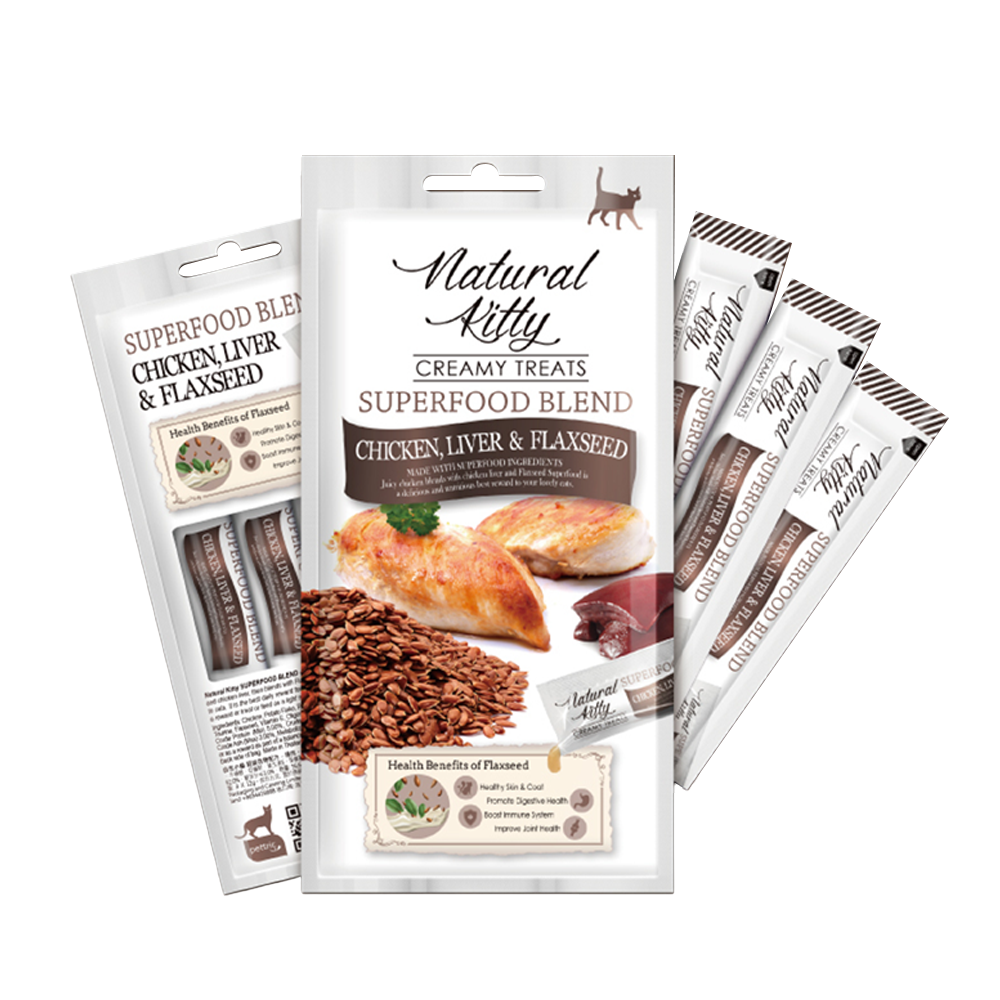Natural Kitty 自然小貓 超級食物營養肉泥 4入/包