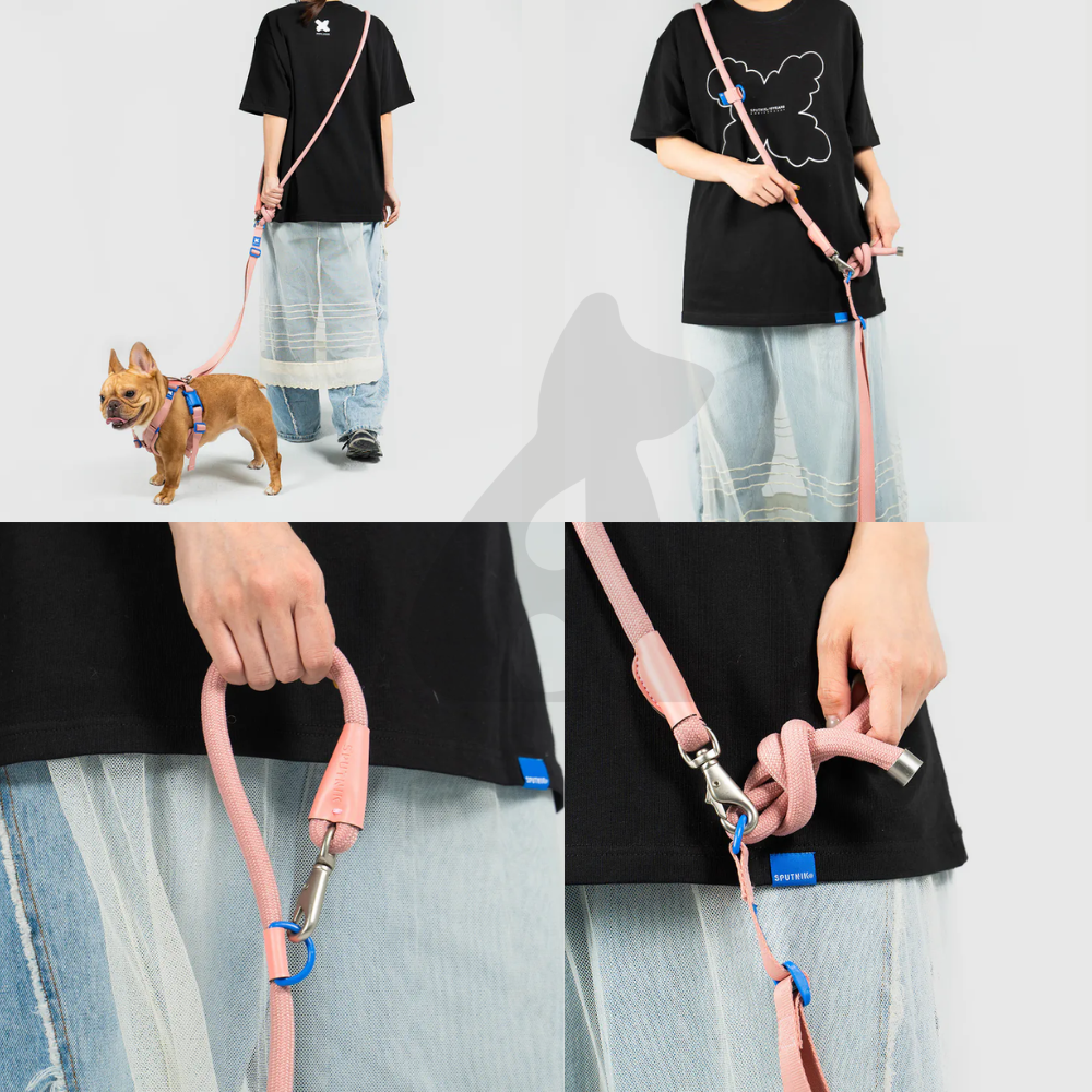 SPUTNIK 10TH YEAR︱多功能圓牽繩 - 拼色 粉色