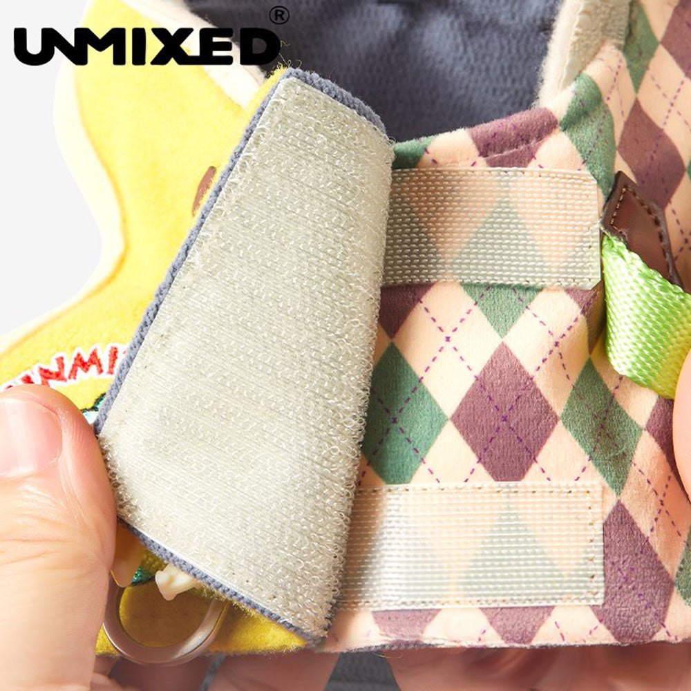 UNMIXED 倫敦學院風 寵物胸背帶+牽繩組 4種尺寸
