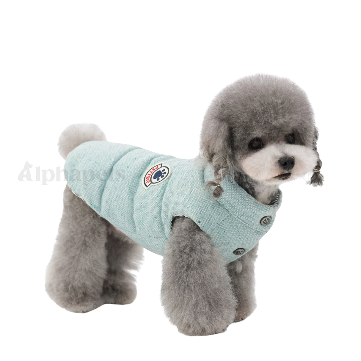 PETTRIP 港花呢立領棉馬甲