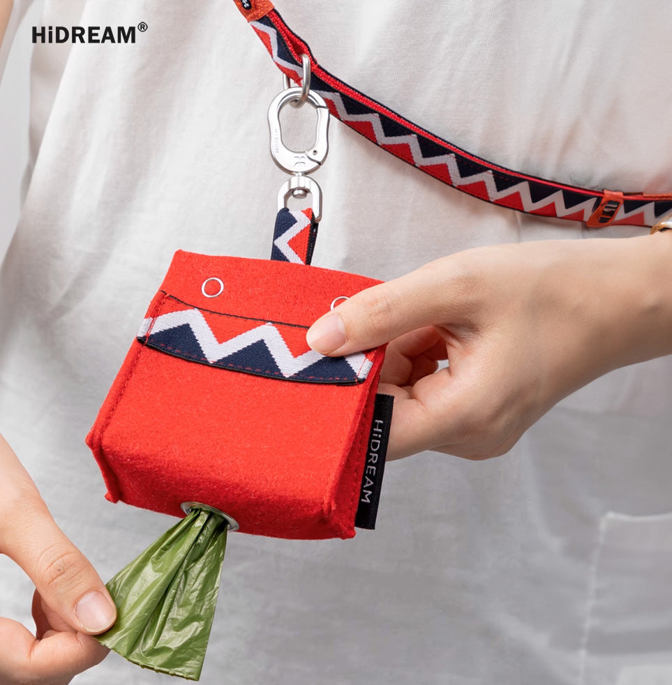 HiDREAM 彩虹系列 寵物拾便包 撿便袋 5色 內附環保拾便袋 1 卷