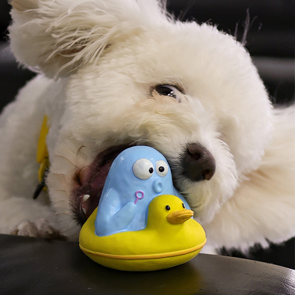 Q-MONSTER 泥塑家族系列 寵物啃咬發聲玩具 狗狗玩具 4款