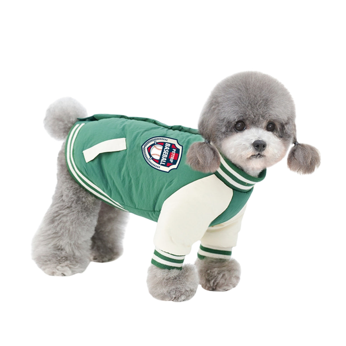 PETTRIP 後開襟棒球棉衣