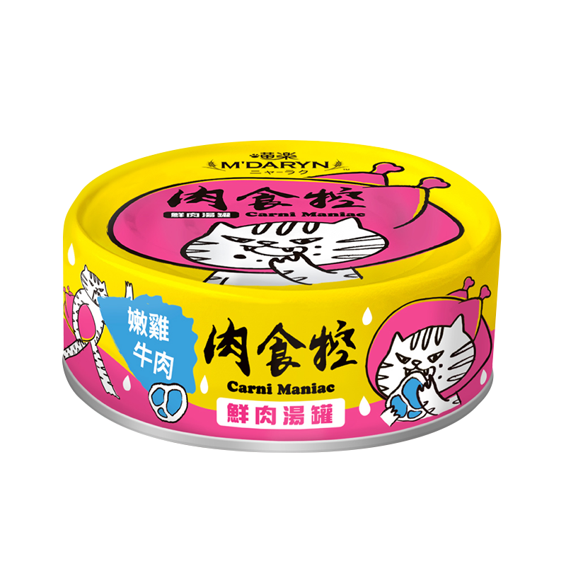 M'DARYN 喵樂 肉食控系列 鮮肉湯罐 貓副食罐 80g