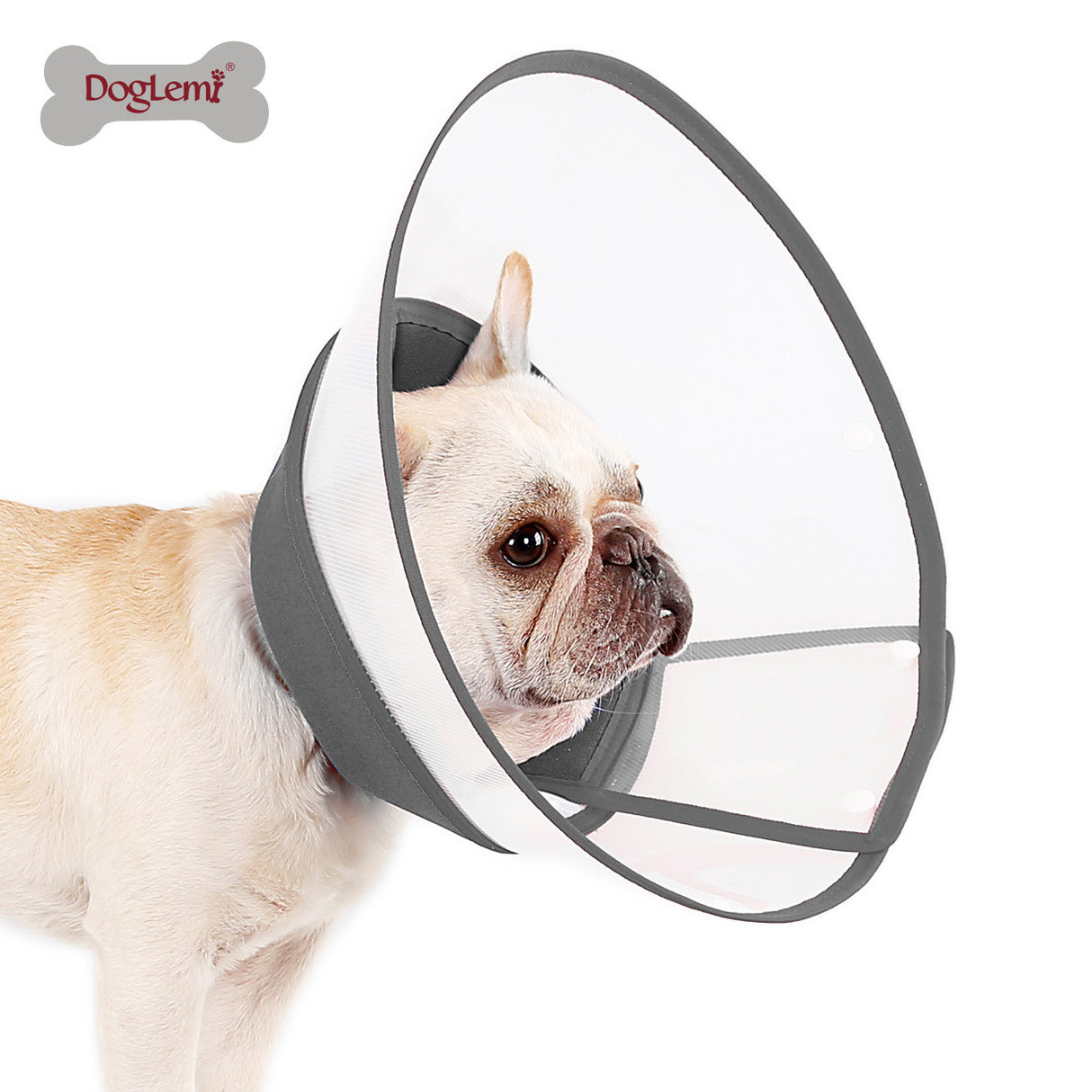 DogLemi 多樂米 鋪棉伊麗莎白圈 防舔咬頸圈 頭套 灰色 4種尺寸